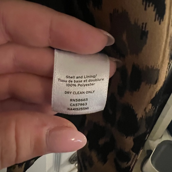 Halogen Single Button Blazer in Taupe Animal Print Cheetah - Picture 14 of 14